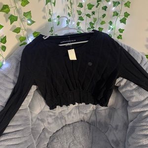 Flowy Cropped Long Sleeve